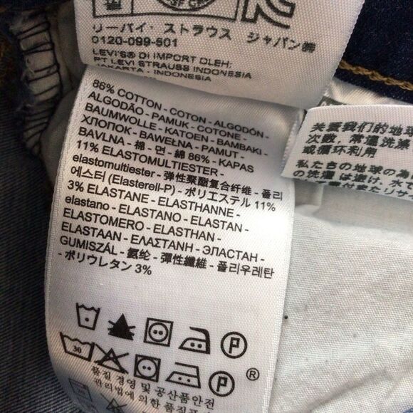 LEVI’S 710 jeans skinny blue denim mid rise stretchy 28/32 - Picture 5 of 9